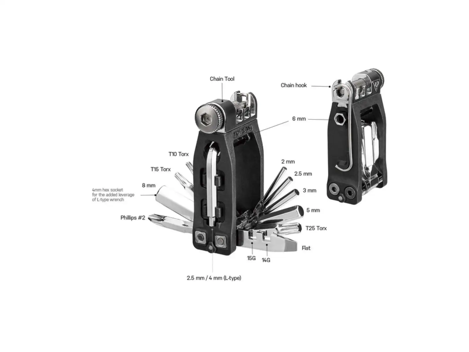 Topeak Ninja 16+ tool 16 functions