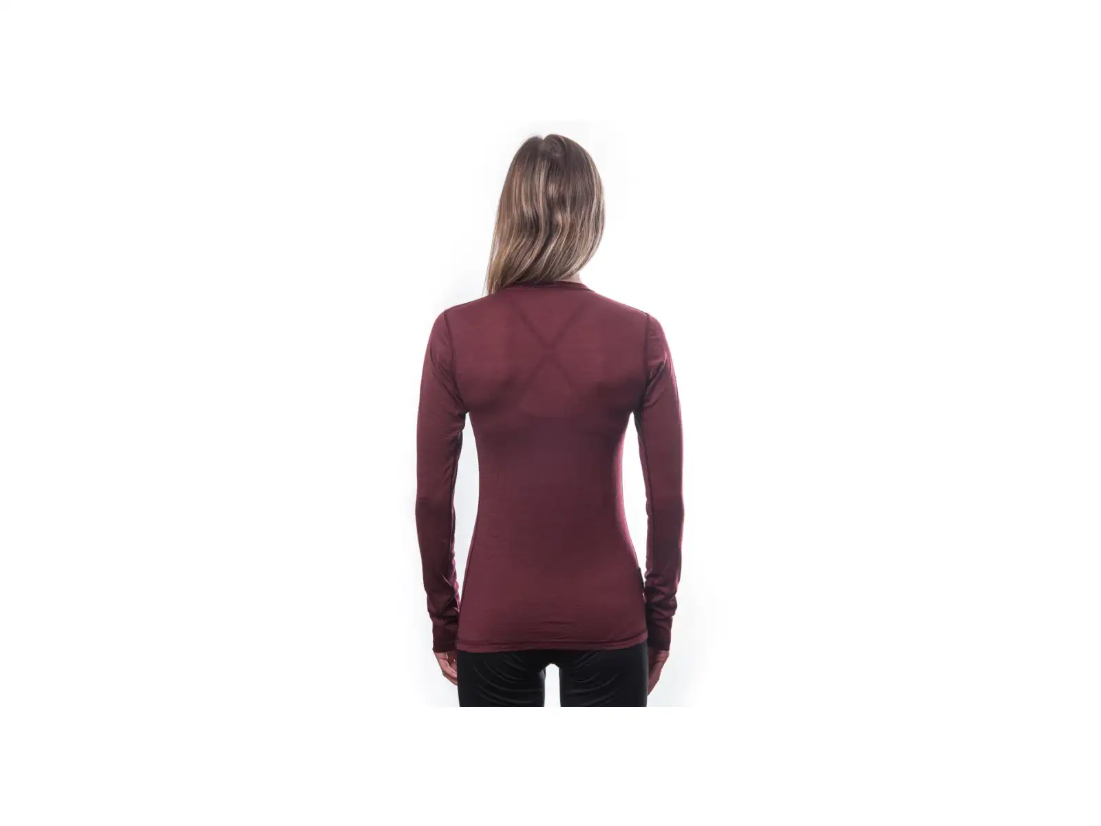 Sensor Merino Air women's shirt long sleeve Port Red