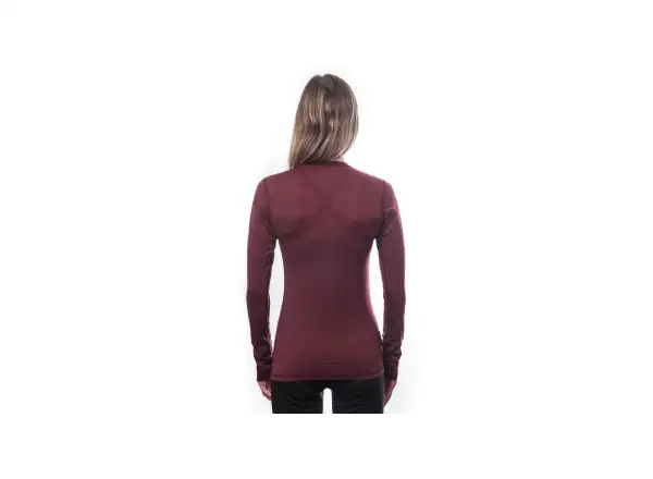 Sensor Merino Air women's shirt long sleeve Port Red
