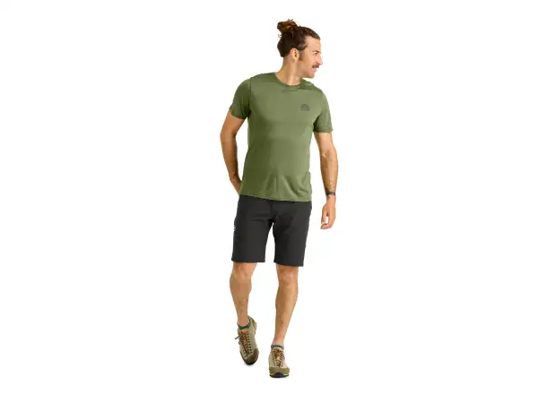 Ortovox 120 Cool Tec Mtn Stripe men's T-shirt Red Malbec