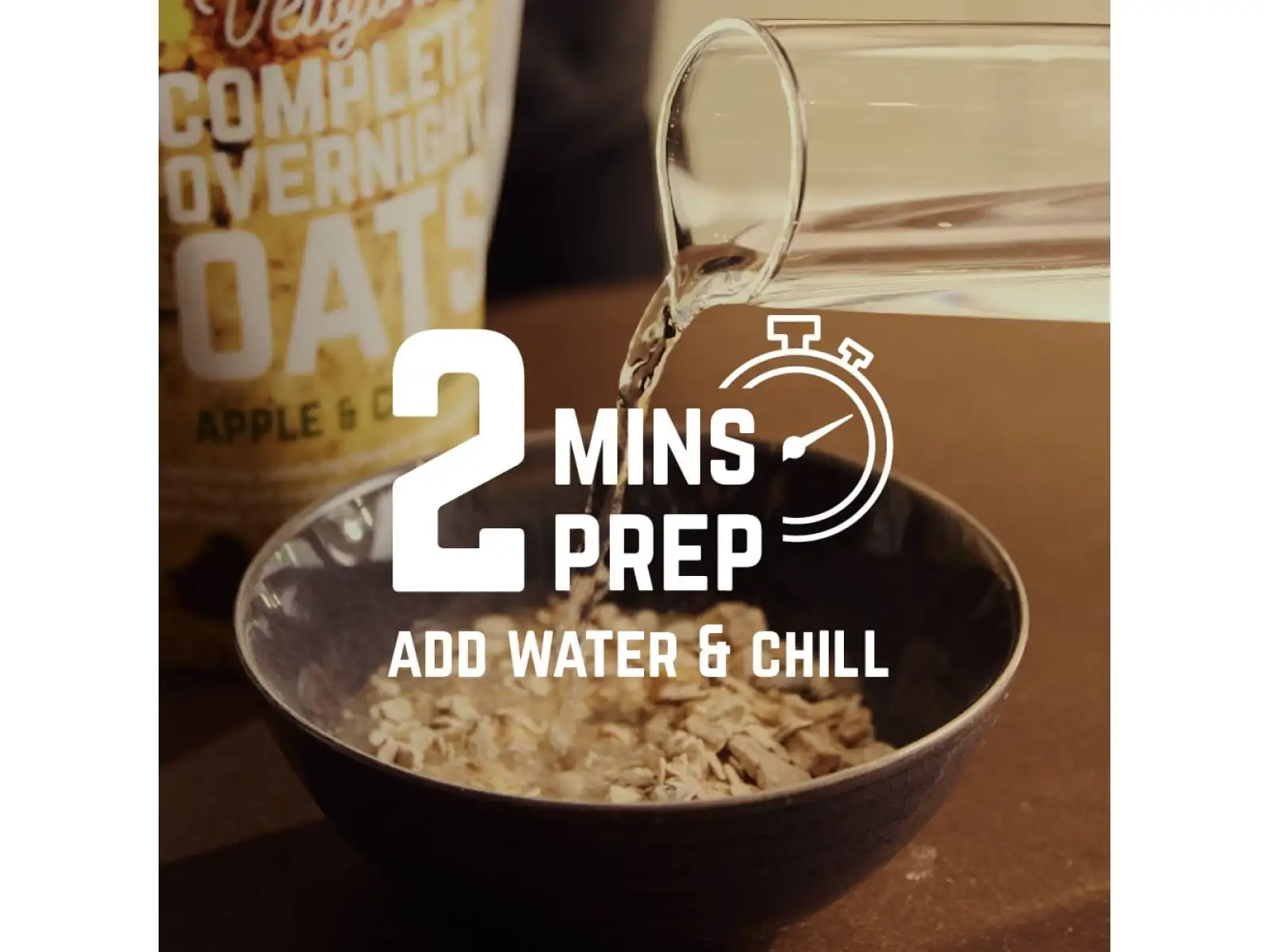 Veloforte Overnight Oats porridge Apple & Cinnamon