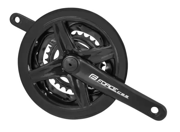 Force C 8.5 Al crankset triple chainring 48/38/28 teeth 175 mm black