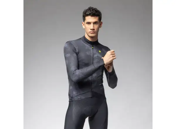 Alé PR-E Spray men's jersey long sleeve Black