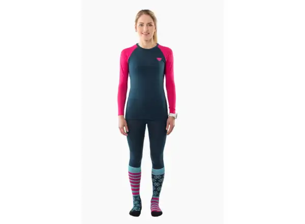 Dynafit Tour Merino 3/4 women's base layer pants Blueberry/Marine Blue