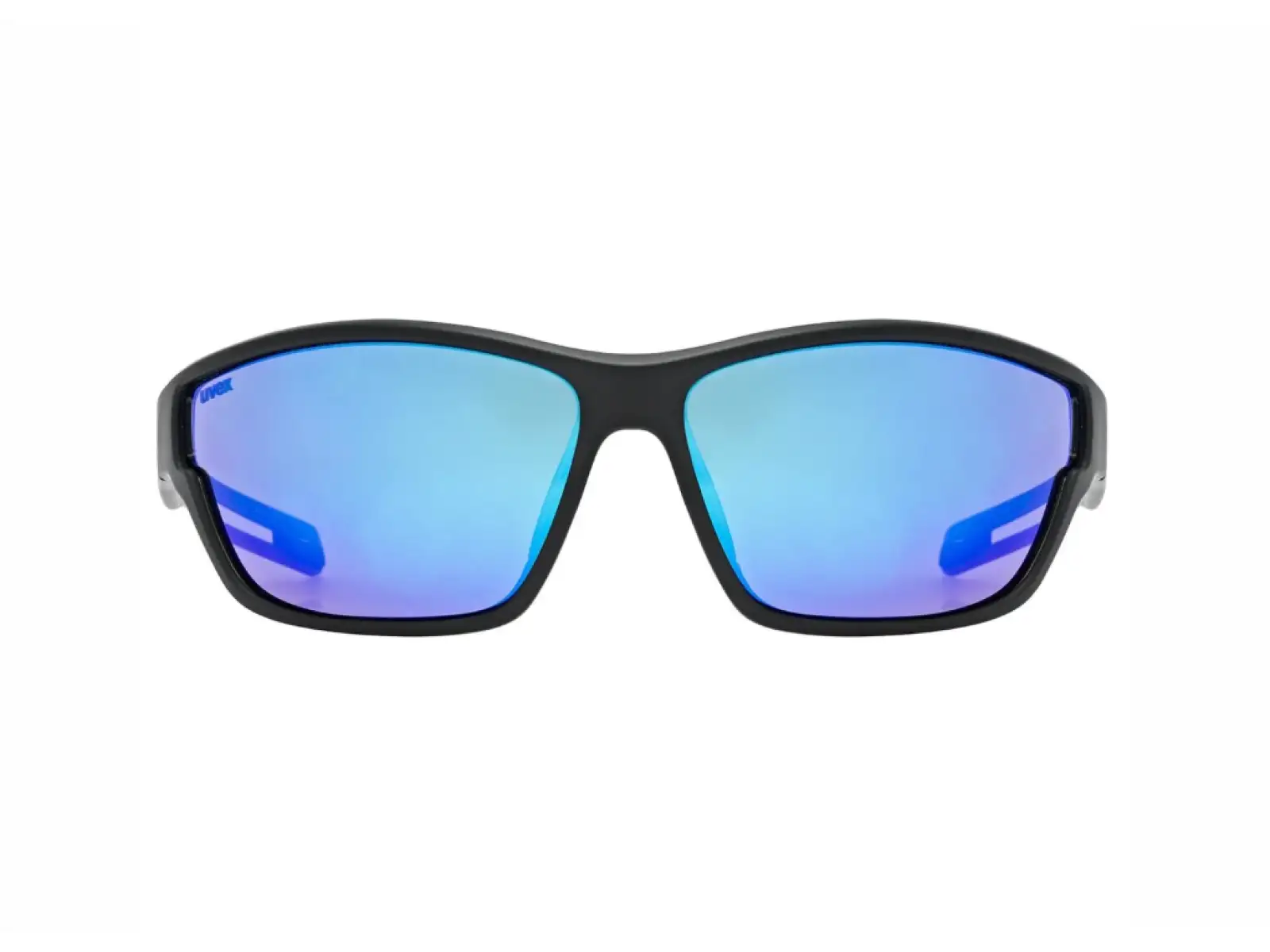 Uvex Sportstyle 806 glasses Black Matt/Mirror Blue