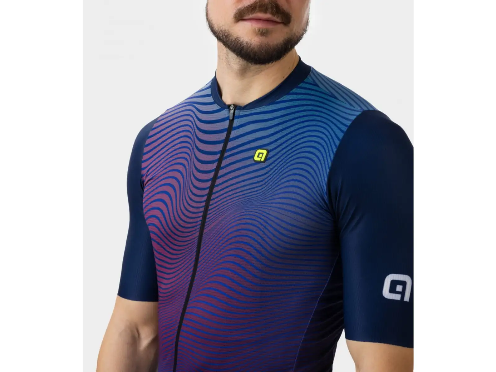 Alé PR-E Onda men's jersey short sleeve Navy Blue