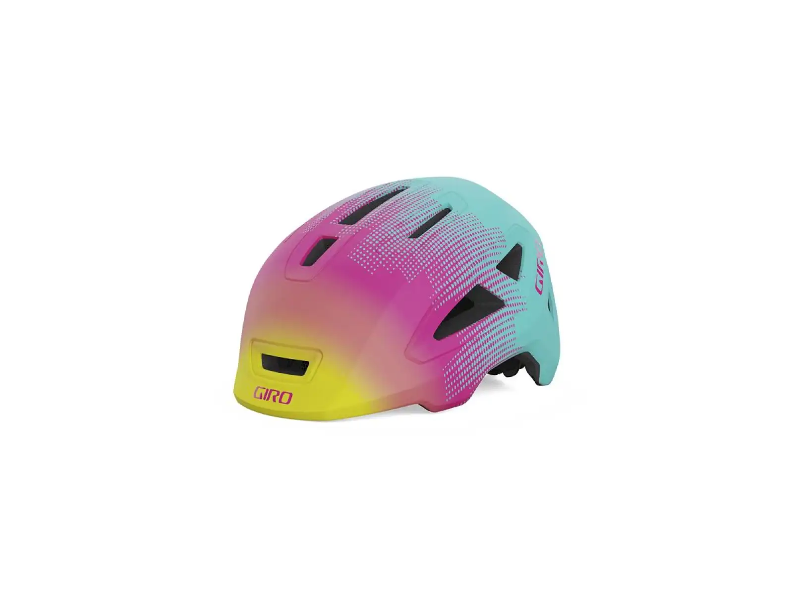 Giro Scamp II children's helmet Mat Teal/Pink Towers