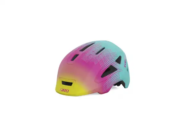 Giro Scamp II children's helmet Mat Teal/Pink Towers