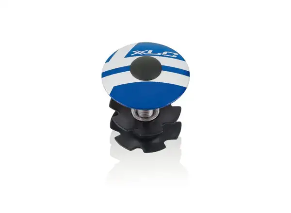 XLC A-Head AP-S01 1 1/8" headset star nut blue