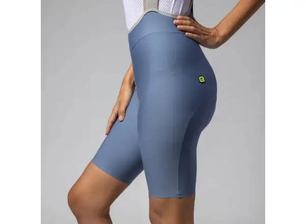 Alé PR-E Master 2.0 women's shorts with padding and braces Steel Blue