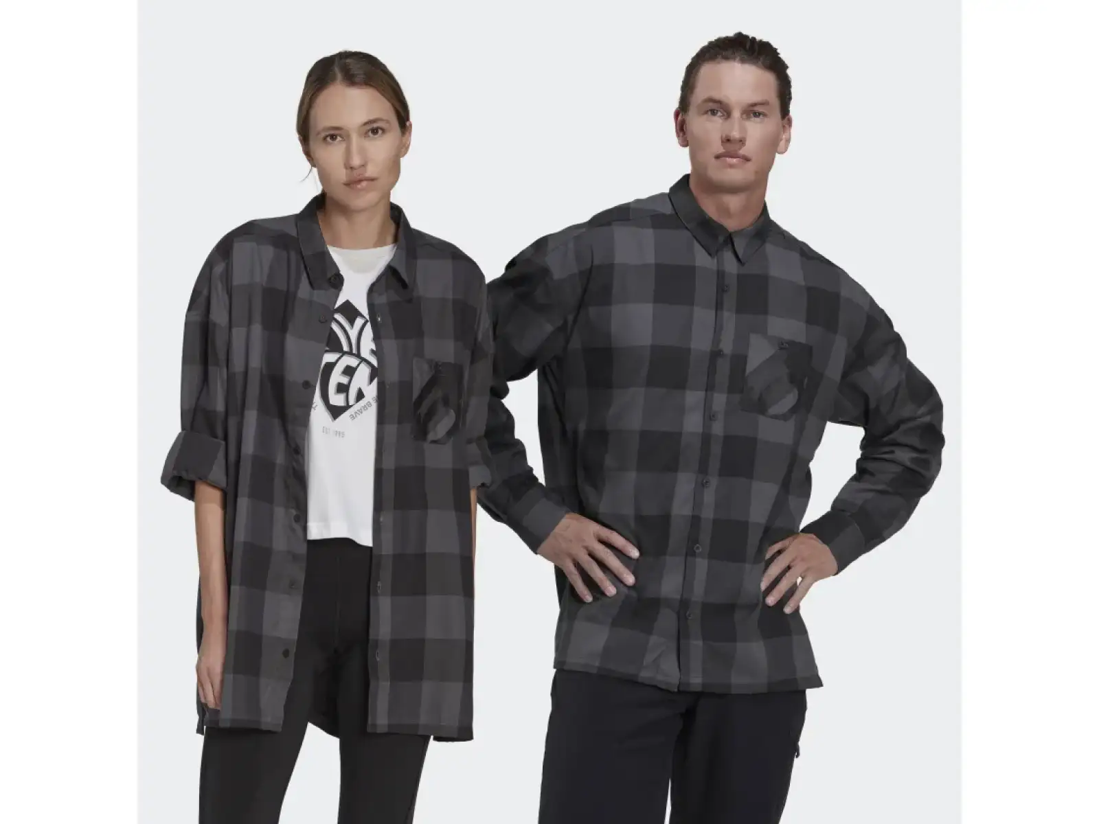 Five Ten Flannel men's shirt Grey Six/Black