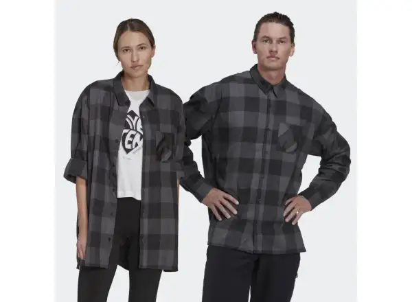Five Ten Flannel men's shirt Grey Six/Black