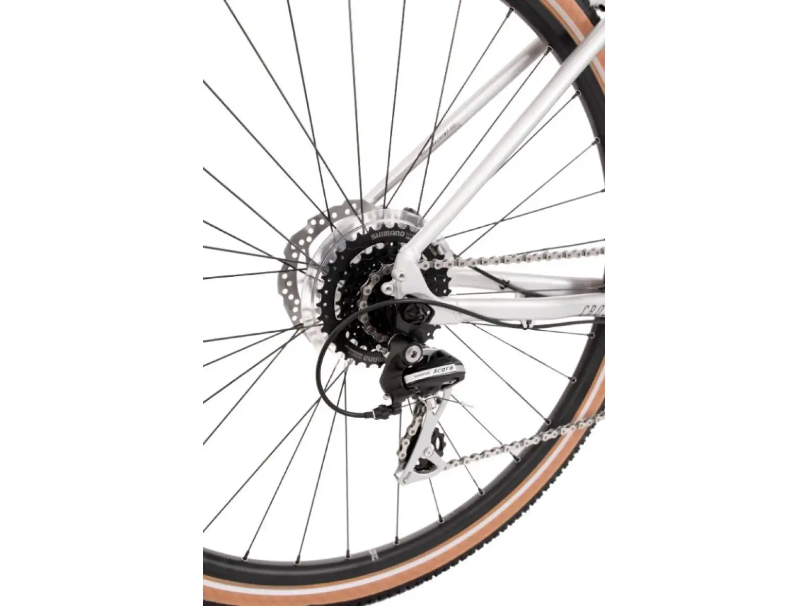 Rock Machine CrossRide 300 gloss silver/black trekking bike