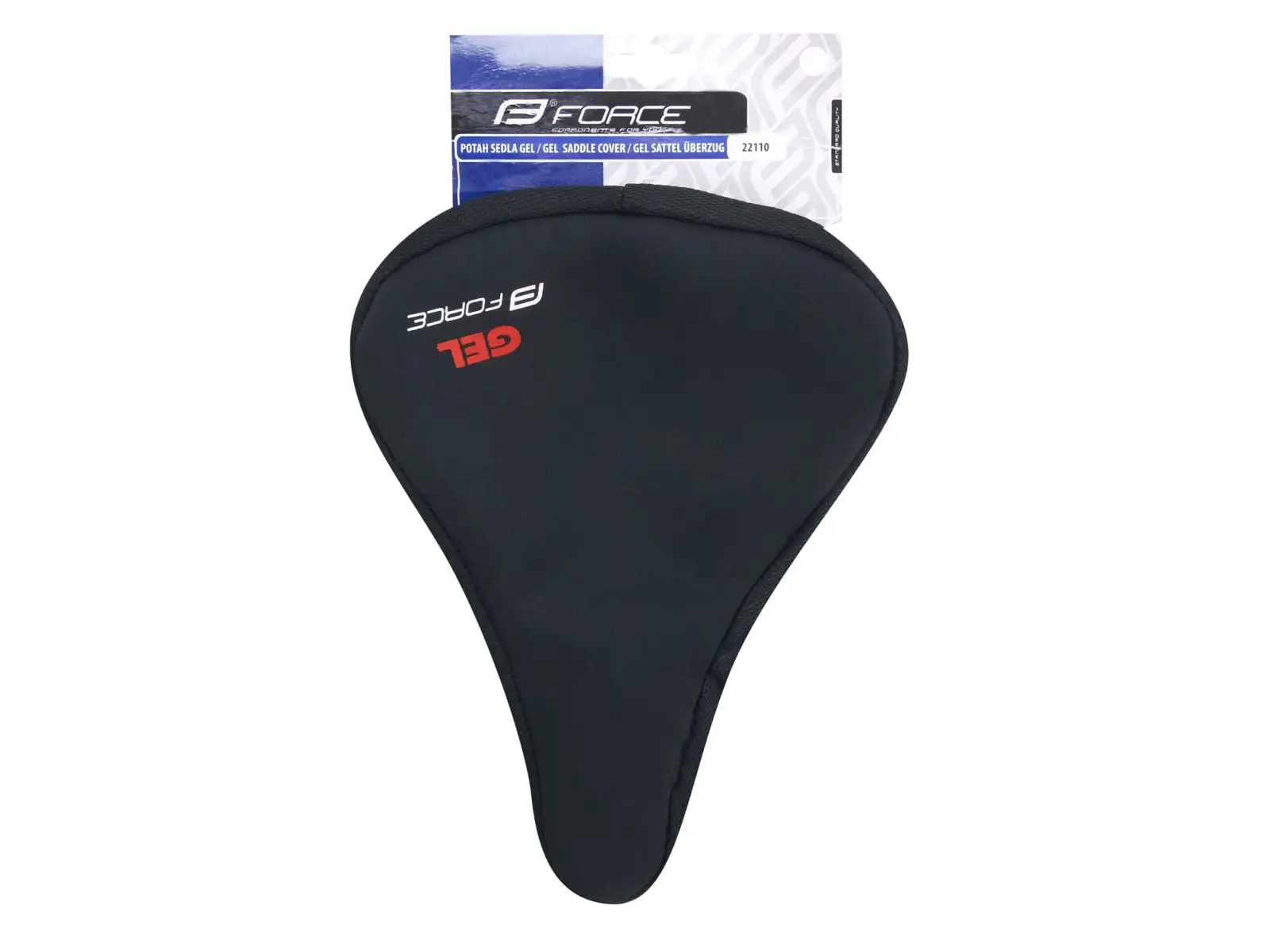 Force Gel seat cover without indentation Black
