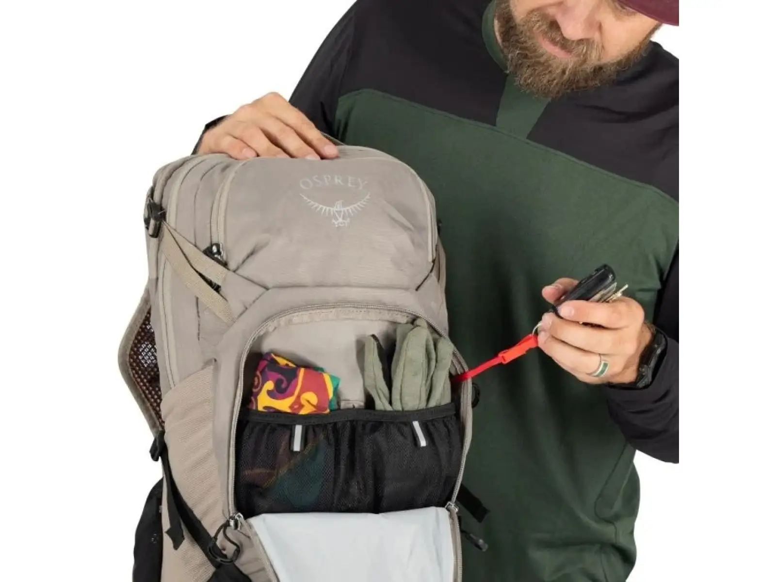 Osprey Raptor 14 backpack Pediment Grey