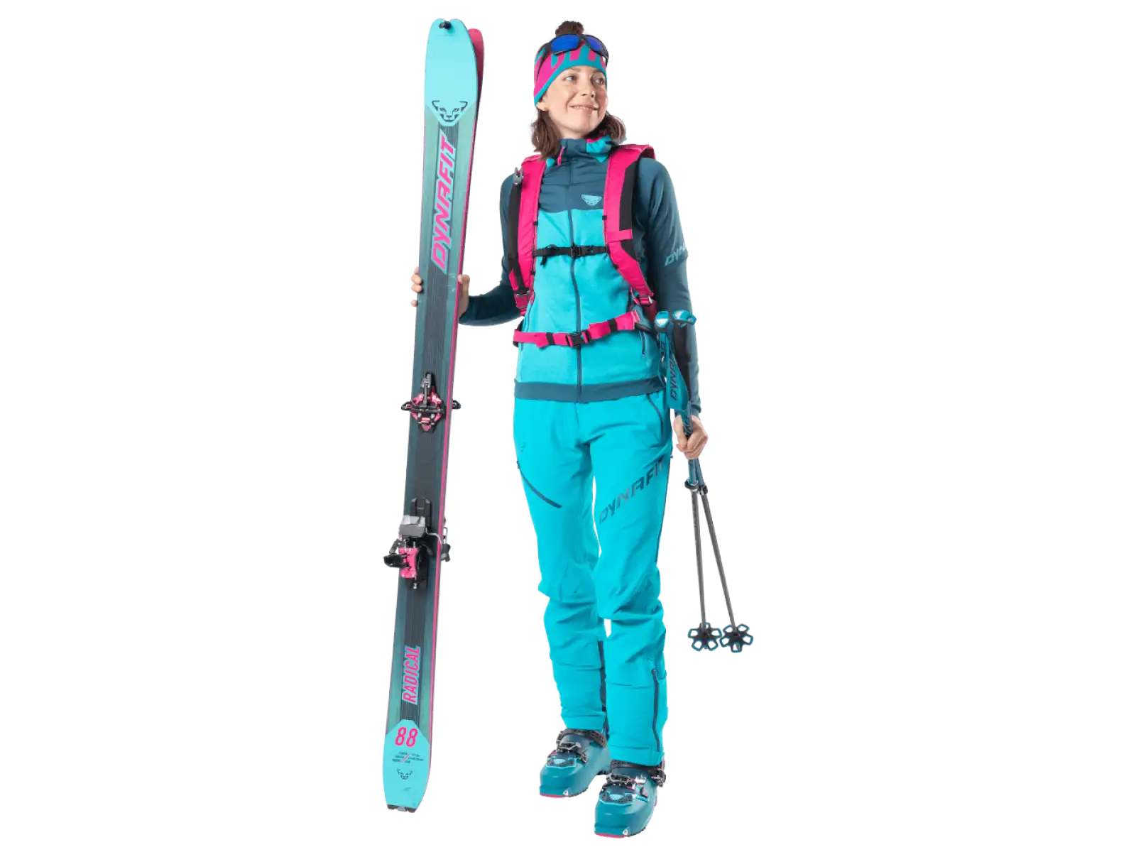 Dynafit Radical 88 women's touring ski Reef/Flamingo