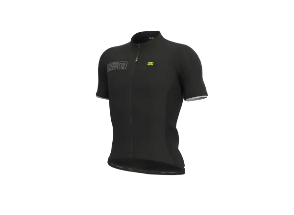 Alé Solid Colour Block men's jersey short sleeve Black