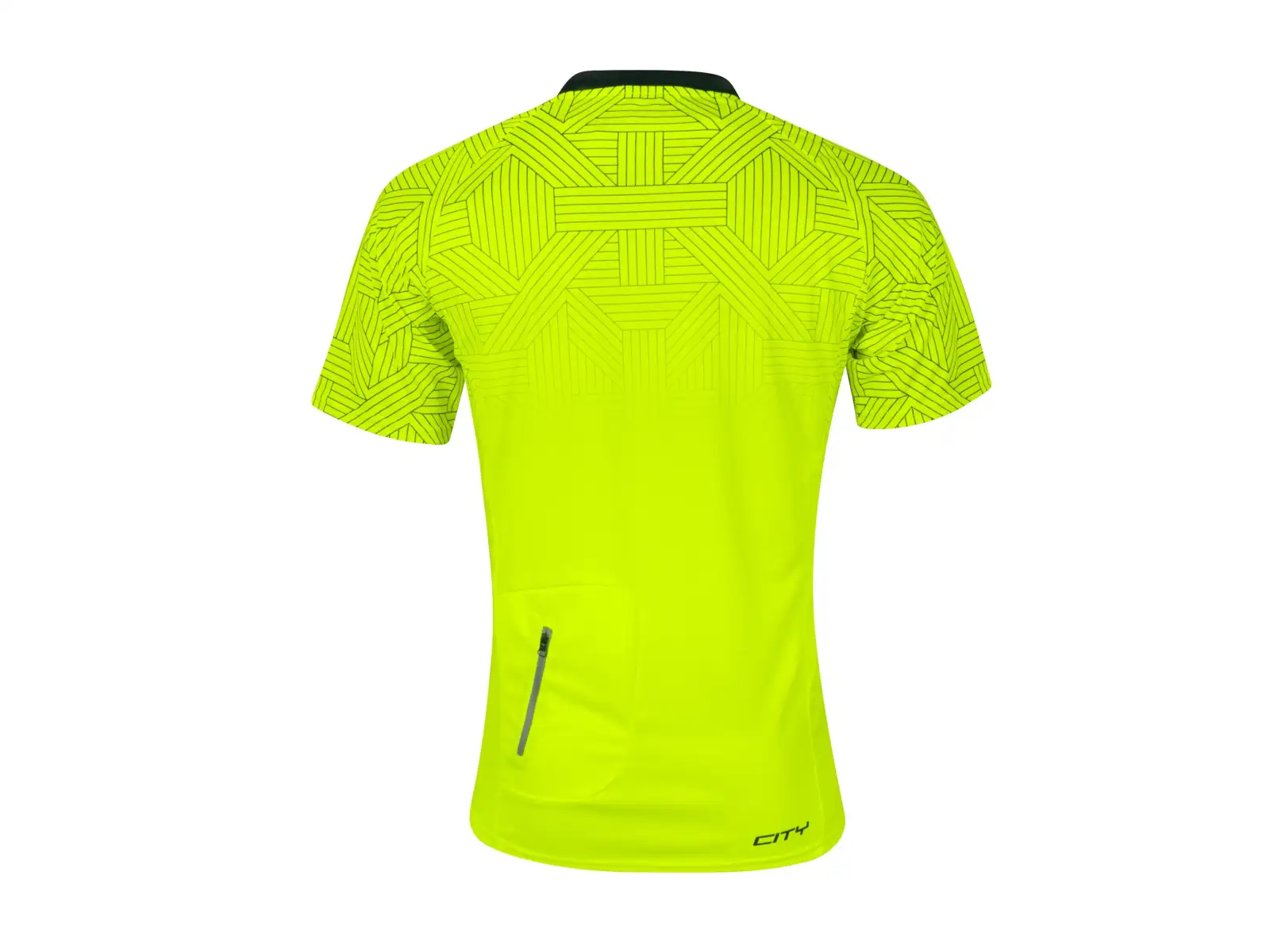 Force City men's jersey short sleeve fluo/black
