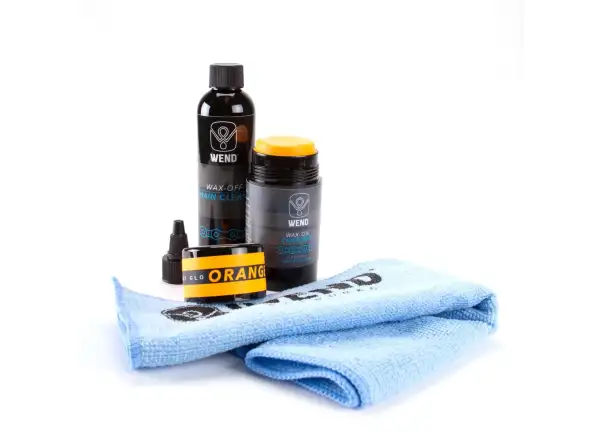 Wend chain cleaner and wax kit orange
