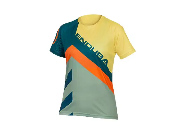 Endura SingleTrack Print Tee LTD women's jersey short sleeve Deep Teal