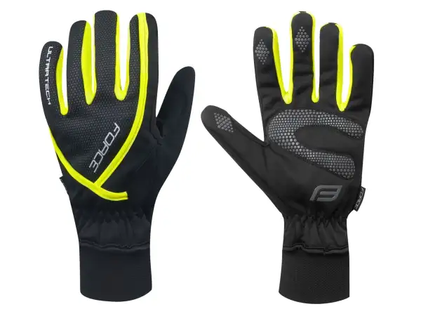 Force Ultra Tech winter gloves black/fluo