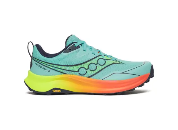 Saucony Peregrine 16 men's running shoes Splash/Citron