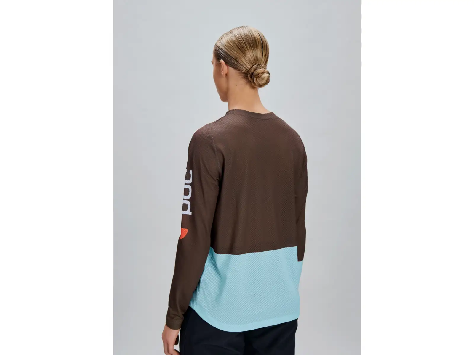 POC Motion Air women's jersey long sleeve Bronzite Brown/Lazurite Blue