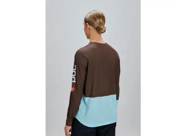 POC Motion Air women's jersey long sleeve Bronzite Brown/Lazurite Blue