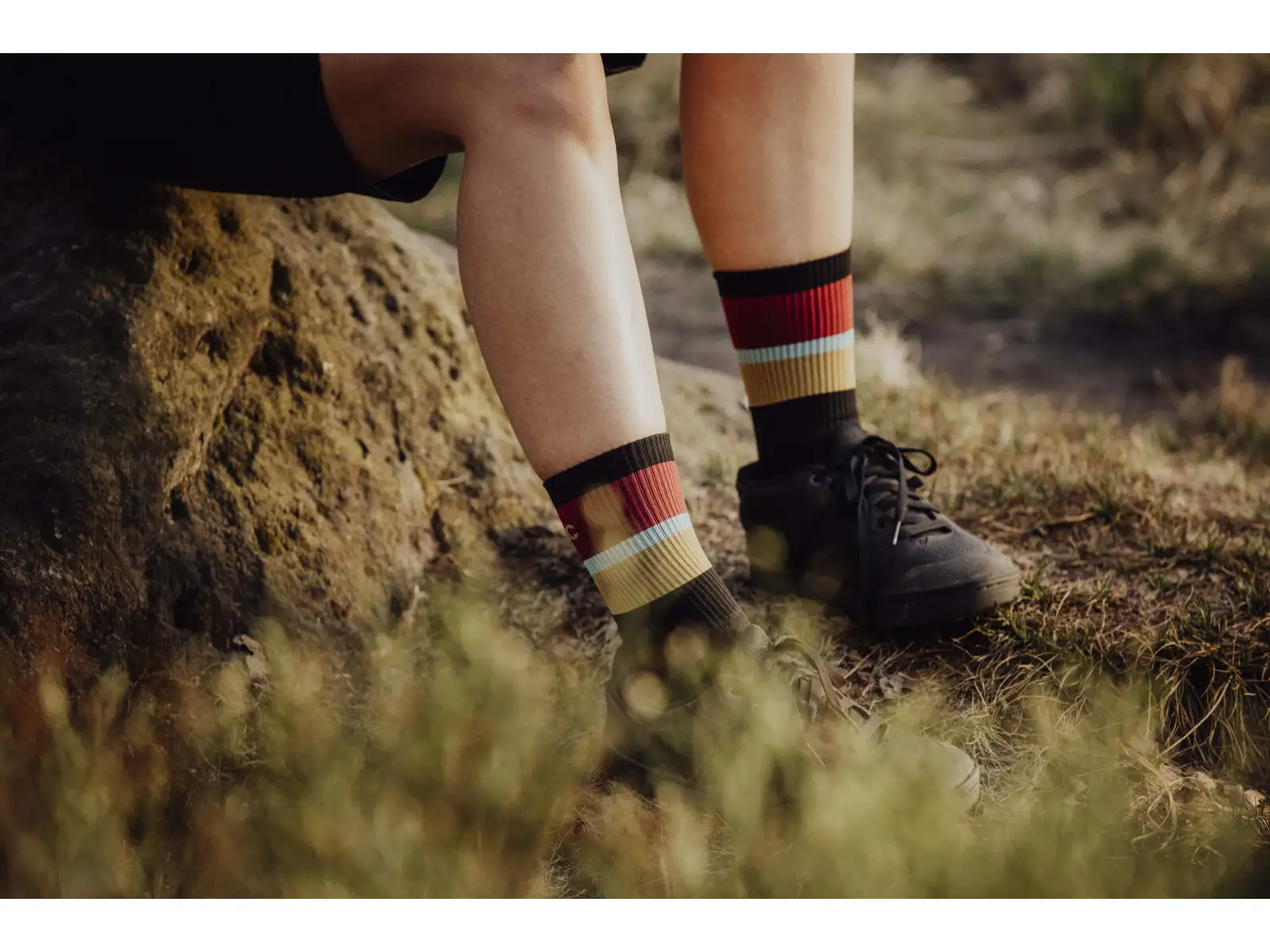 Force Stripe long socks black