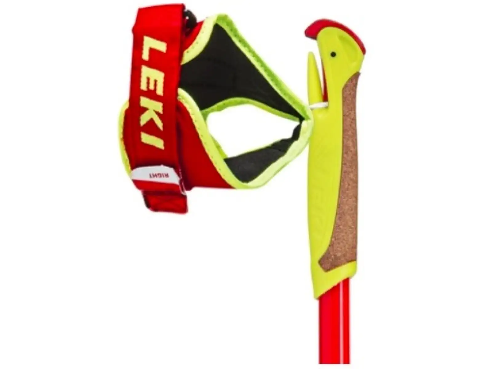 Leki HRC Junior children's cross-country carbon poles Neon red/Yellow/Black