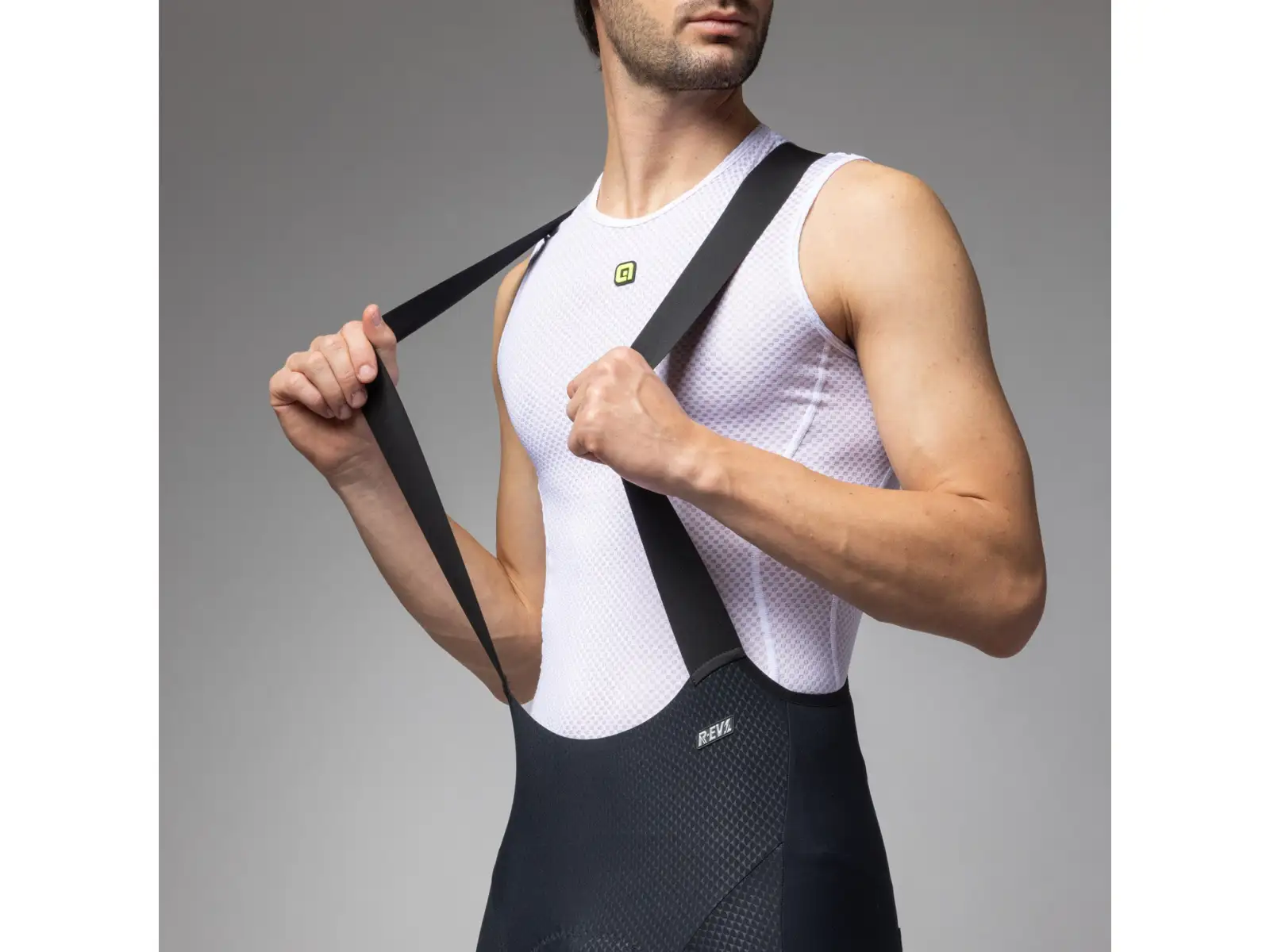 Alé Voltage men's cycling shorts with padding and bib blue