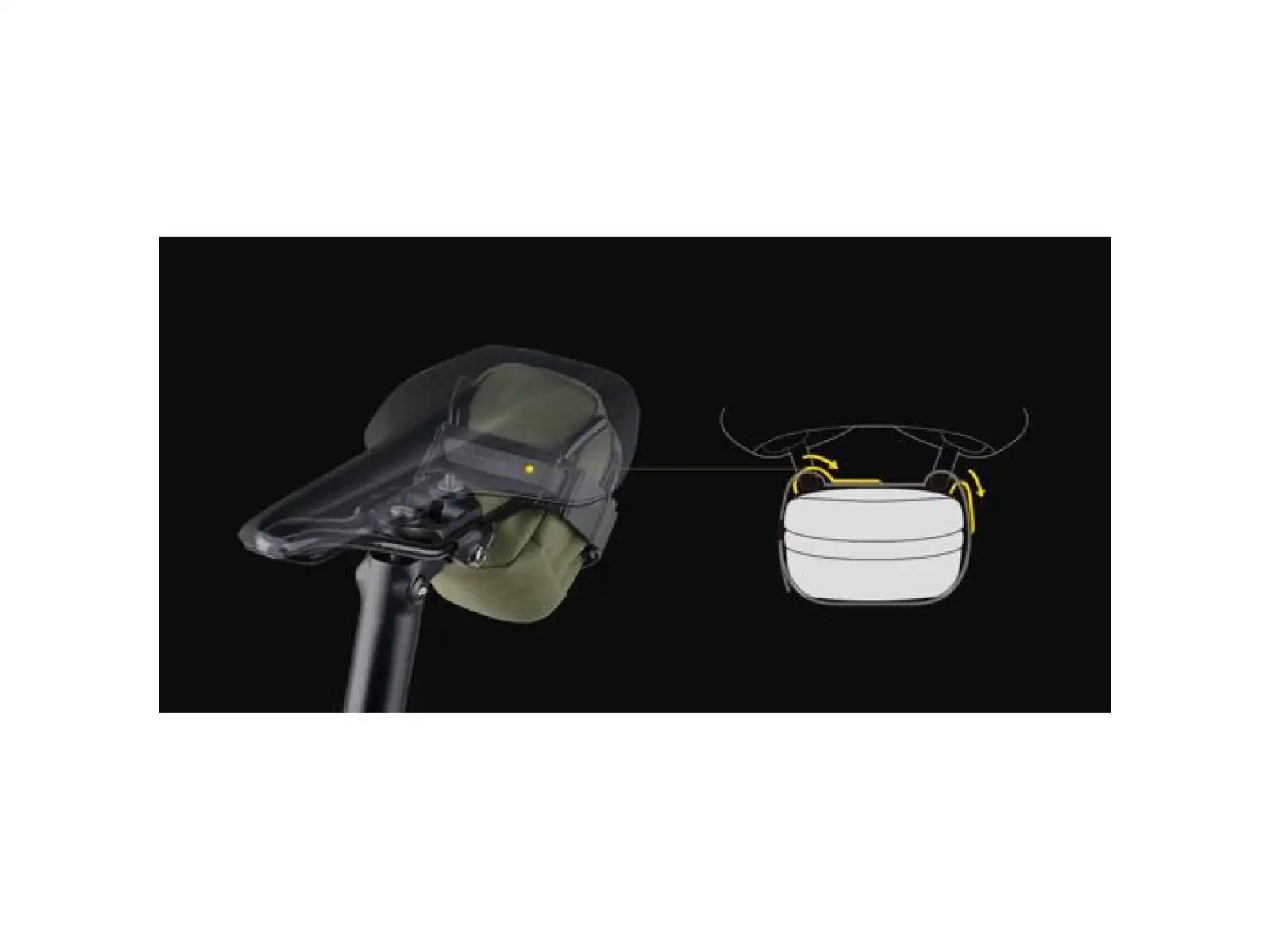 Topeak Elementa SeatBag Slim S 0.3 l Seat Bag Green