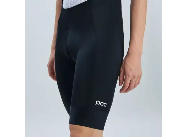 POC Cadence Bib men's shorts with suspenders and insert Uranium Black