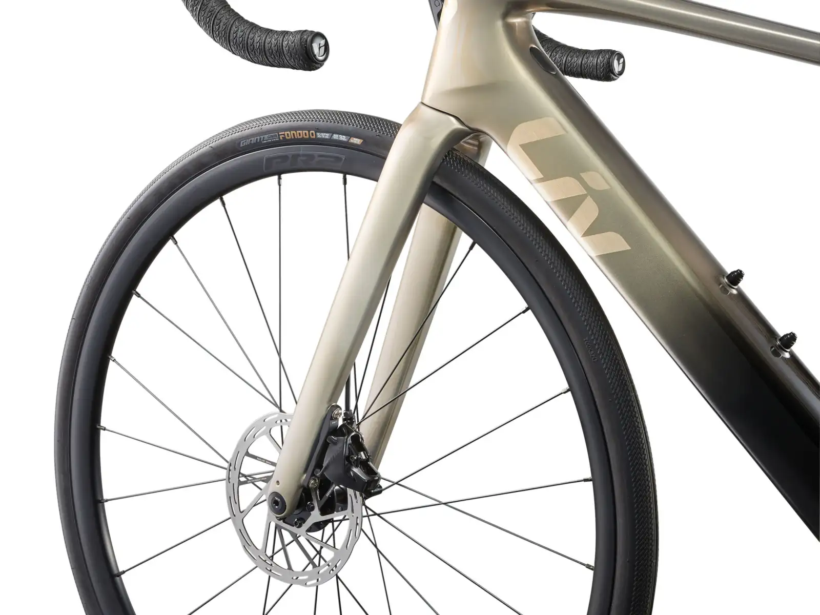 Liv Avail Advanced E+ Elite 2 road e-bike Golden Haze