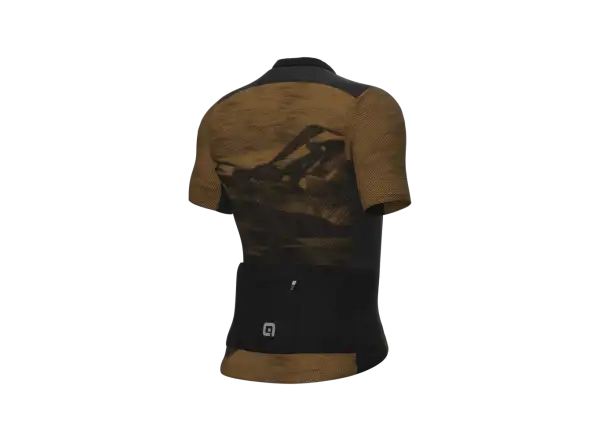 Alé Mountain Off Road Gravel men's cycling jersey short sleeve Brown