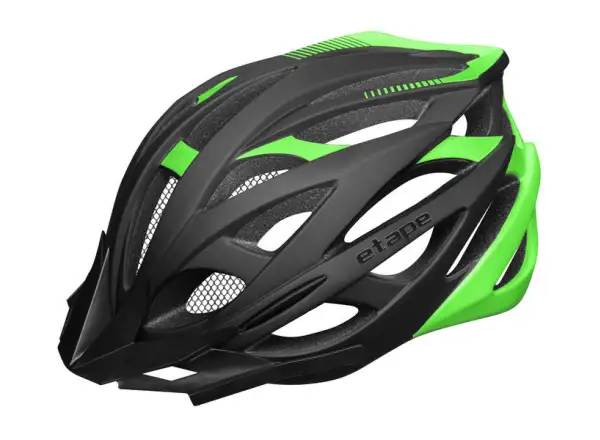 Etape Magnum cycling helmet black/green matte