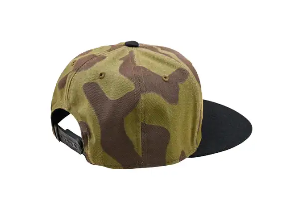 Troy Lee Designs Flat Bill Snapback Cap Fade Out Olive Camo