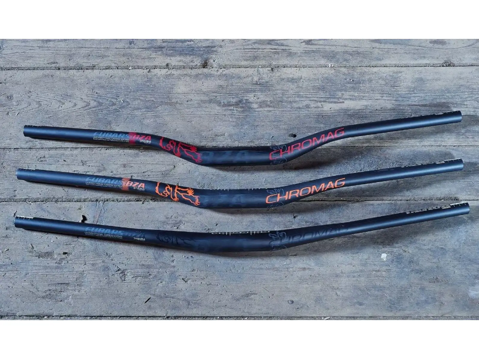Chromag BZA MTB handlebars rise 35 mm black/orange