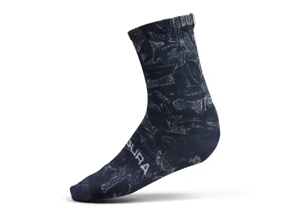 Endura Grid Floral LTD Print socks Black