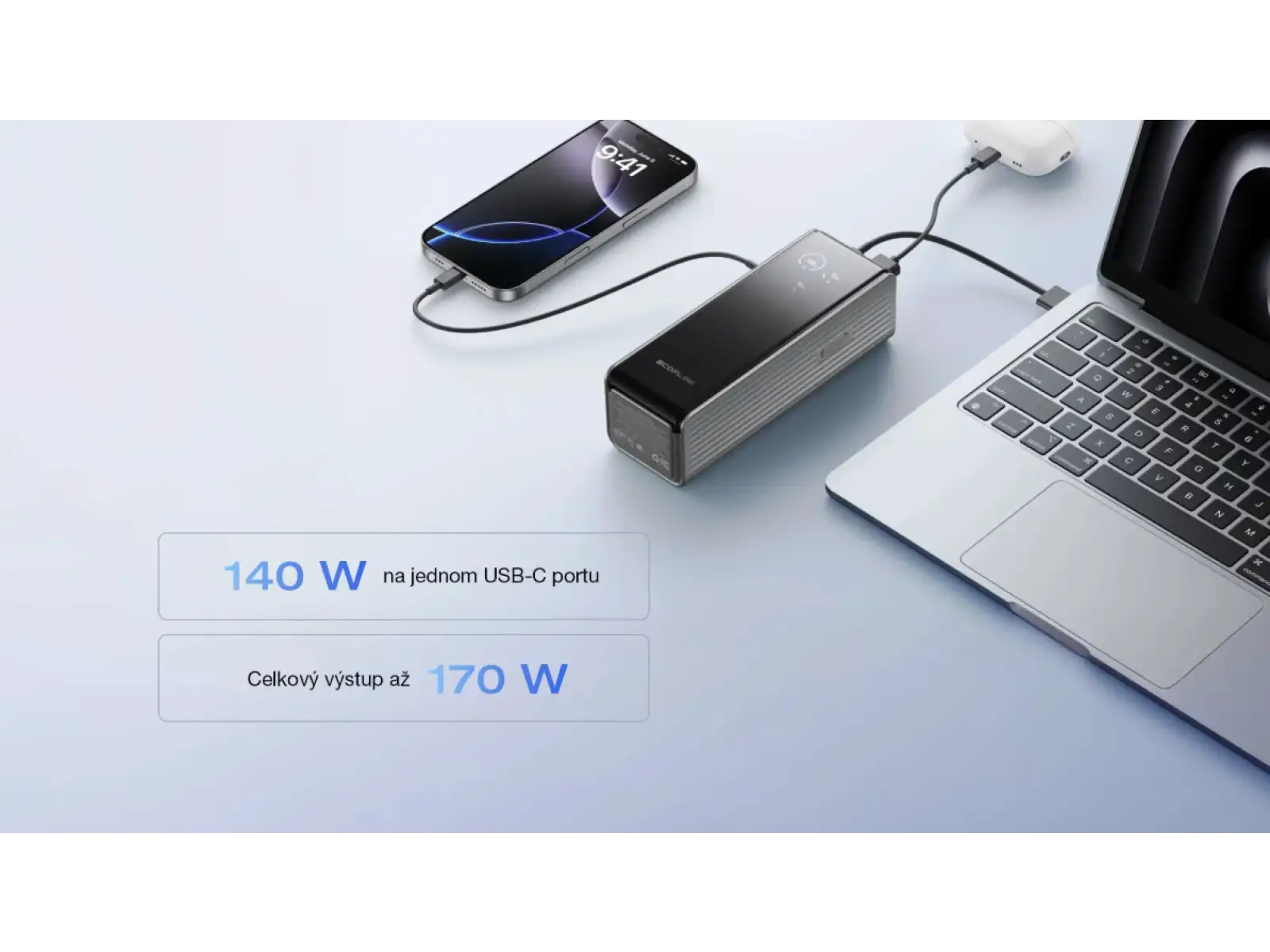EcoFlow Rapid Power Bank (25000mAh,170W) - silver