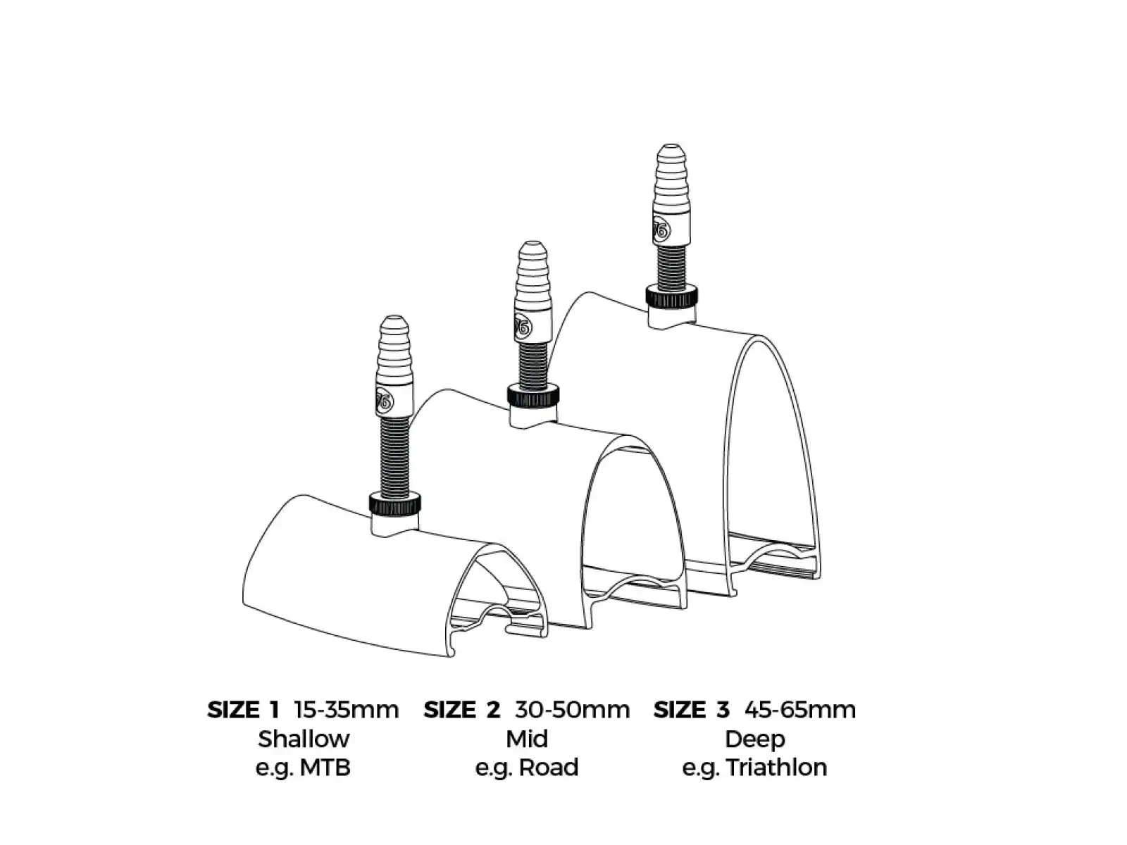 76 Projects High flow tubeless valve size 3