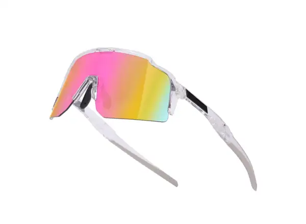 Force Strive cycling glasses transparent/pink mirrored lens