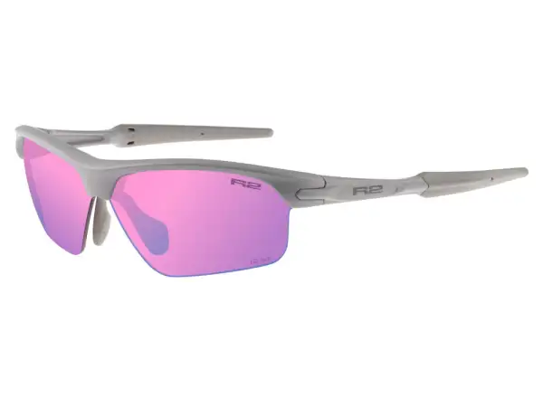 R2 Kick XS glasses matte gray/pink revo lenses
