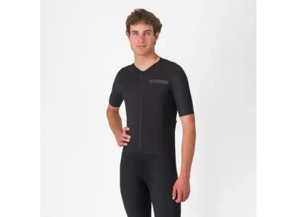 Castelli Premio Evo men's jersey short sleeve Light Black