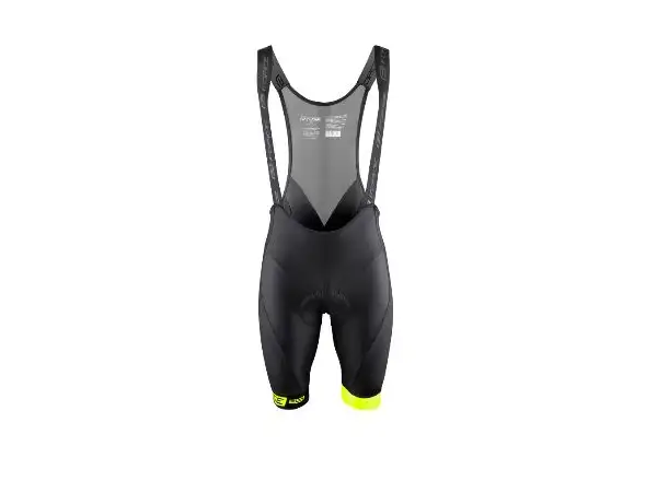 Force B51 men's shorts with braces and insert black/fluo
