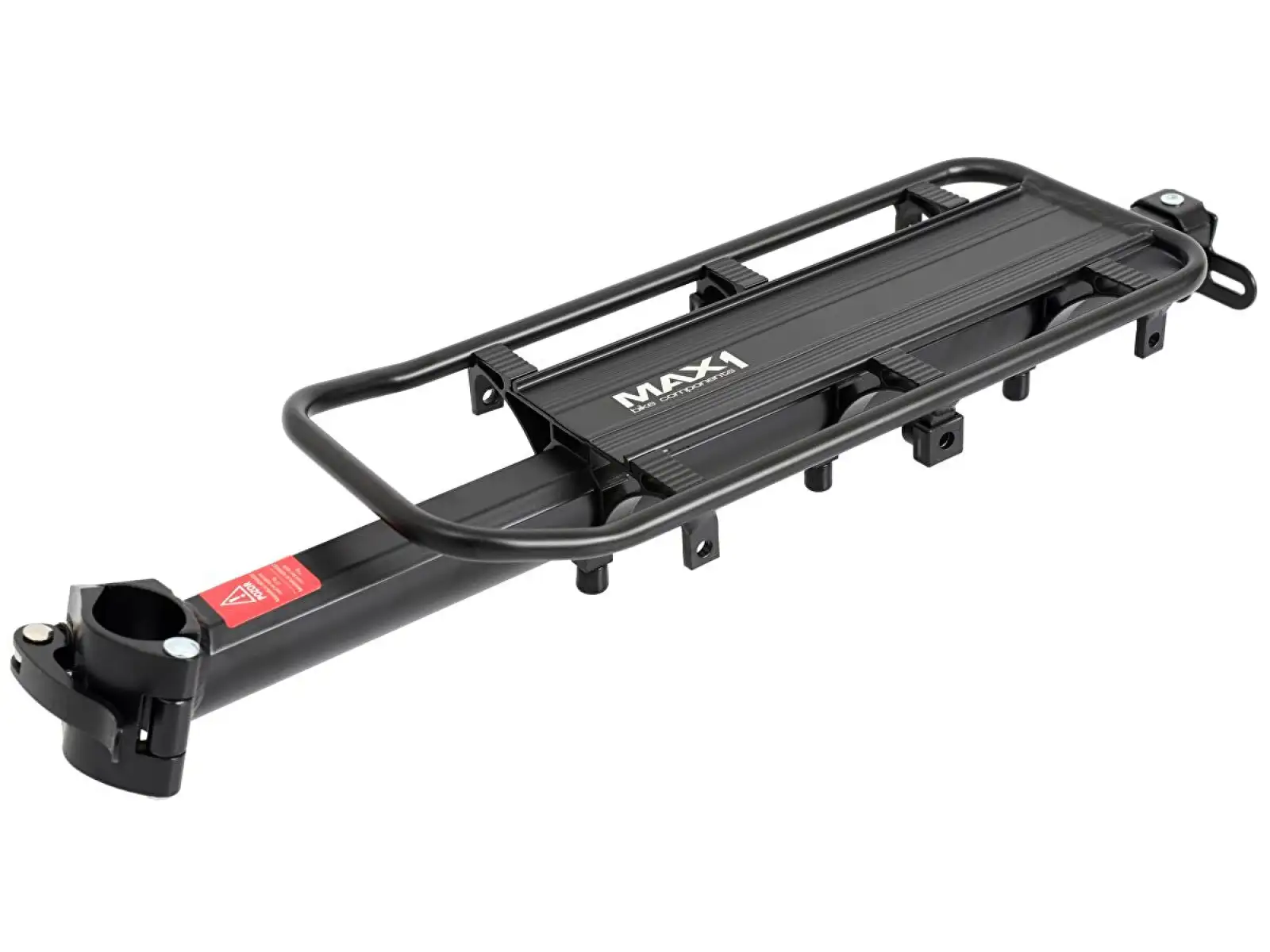 MAX1 Rock 2.0 seatpost rack with stays and removable side rails