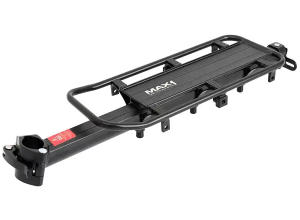 MAX1 Rock 2.0 seatpost rack with stays and removable side rails