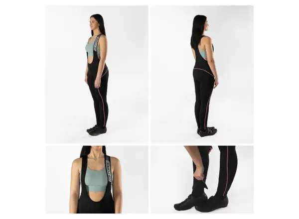 Force Reflex Line Lady women's bib pants with padding black