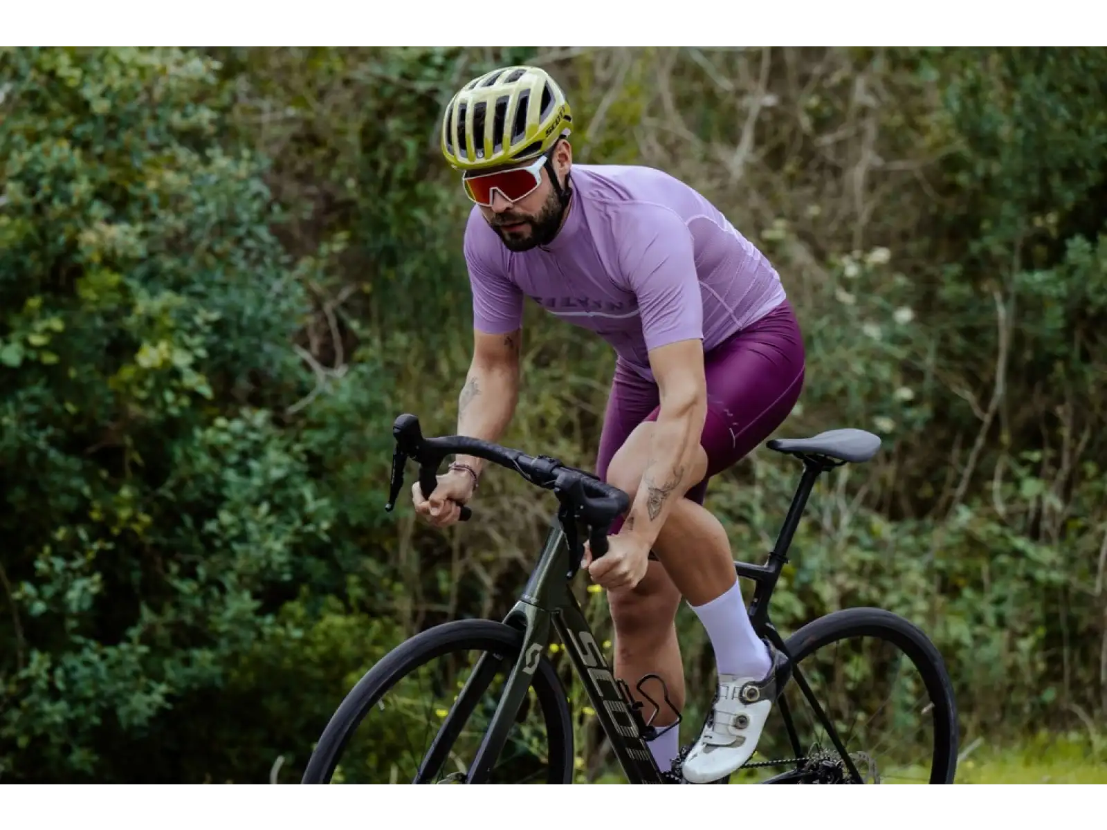 Silvini Mazzano men's jersey short sleeve Lilac/Navy