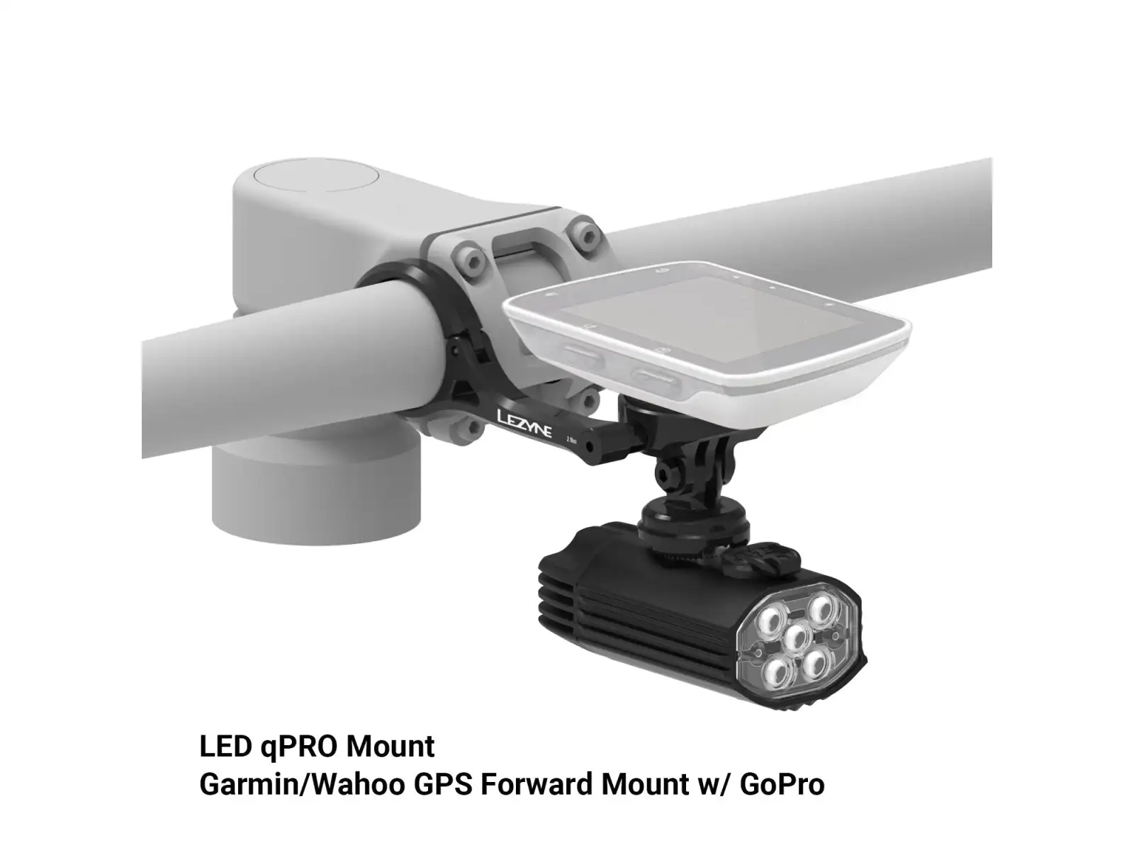 Lezyne LED qPRO Mount light holder Black